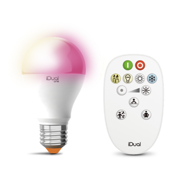 Ampoule LED multicolore avec télécommande