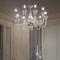 Lustre 9 lampes design Ideal lux Doge Transparent Verre